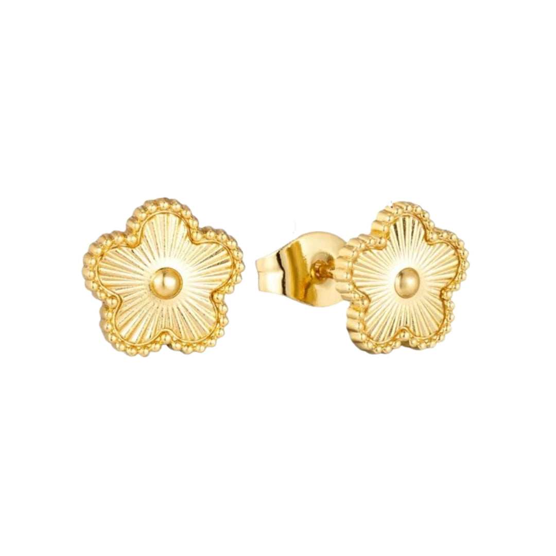 Evelia Bloom Studs - Gold