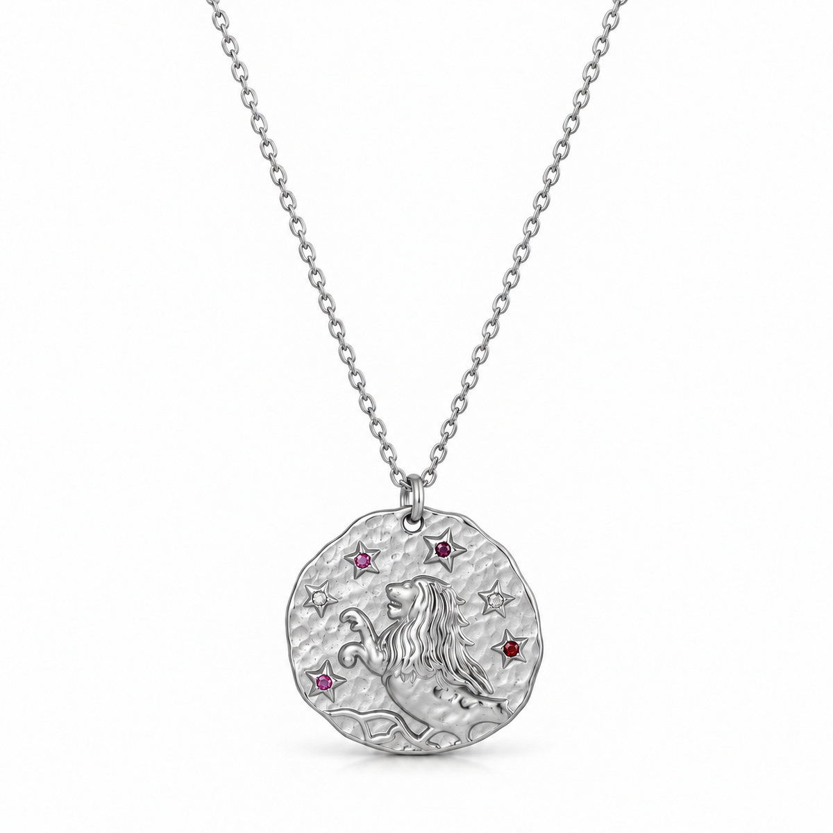 Celestia Sterrenbeeldketting - Zilver / Leeuw