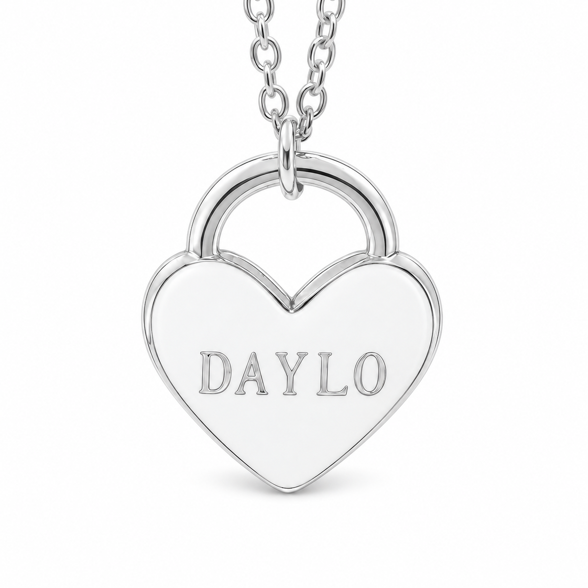 Hart Ketting - Zilver/Wit