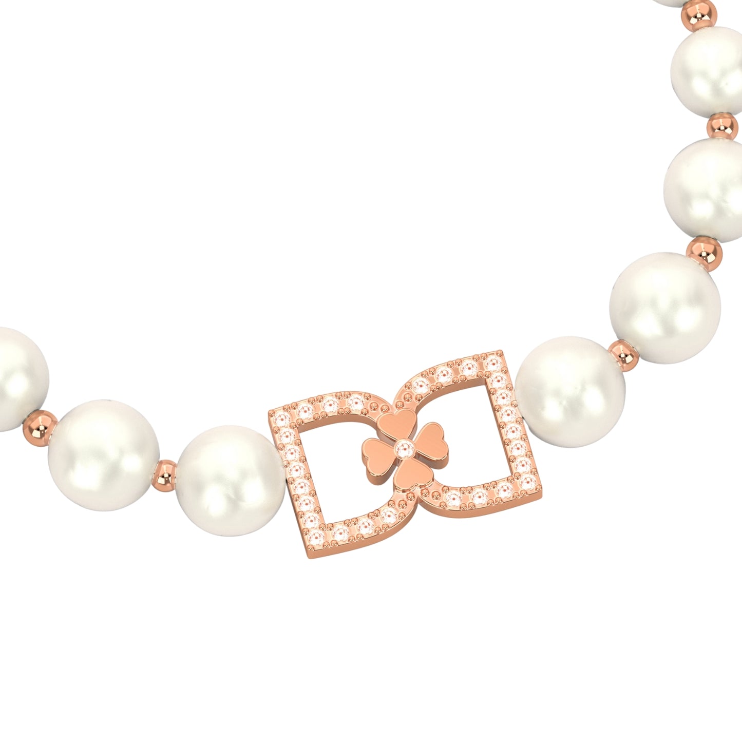 DD Armband met Diamant - Roségoud