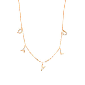 Diamant Halskette - Roségold