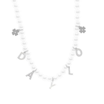 Pearl Necklace - Silver