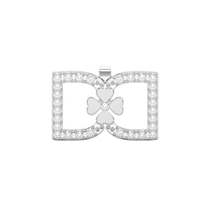 DD Oorbellen met Diamanten - Zilver