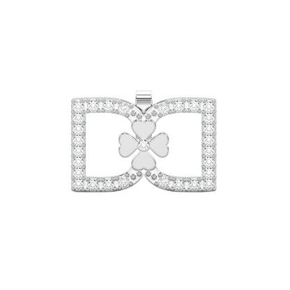 DD Oorbellen met Diamanten - Zilver