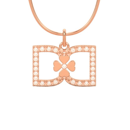 DD Necklace Diamond - Rose Gold