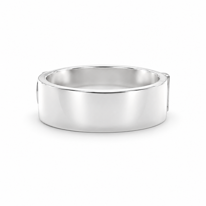 Signatuurring met Diamant - Zilver