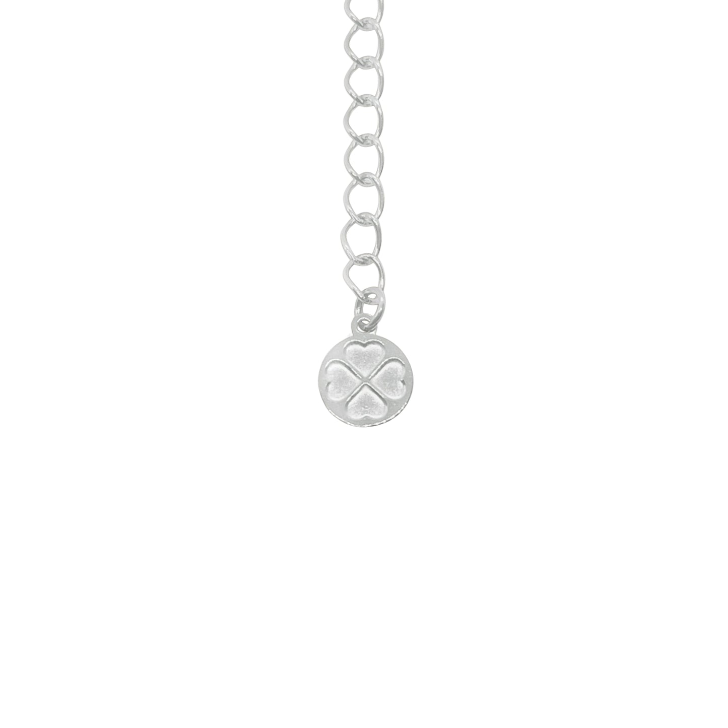Heart Necklace - Silver/White