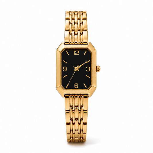 Aira Horloge - Goud / Zwart