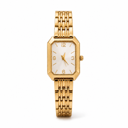 Aira Horloge - Goud / Wit