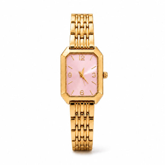 Aira Horloge - Goud / Roze
