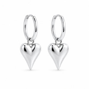 Alva Hart Oorbellen Petit - Zilver