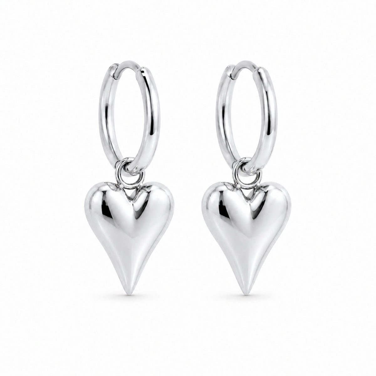 Alva Hart Oorbellen Petit - Zilver