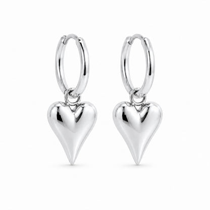 Alva Hart Oorbellen Petit - Zilver