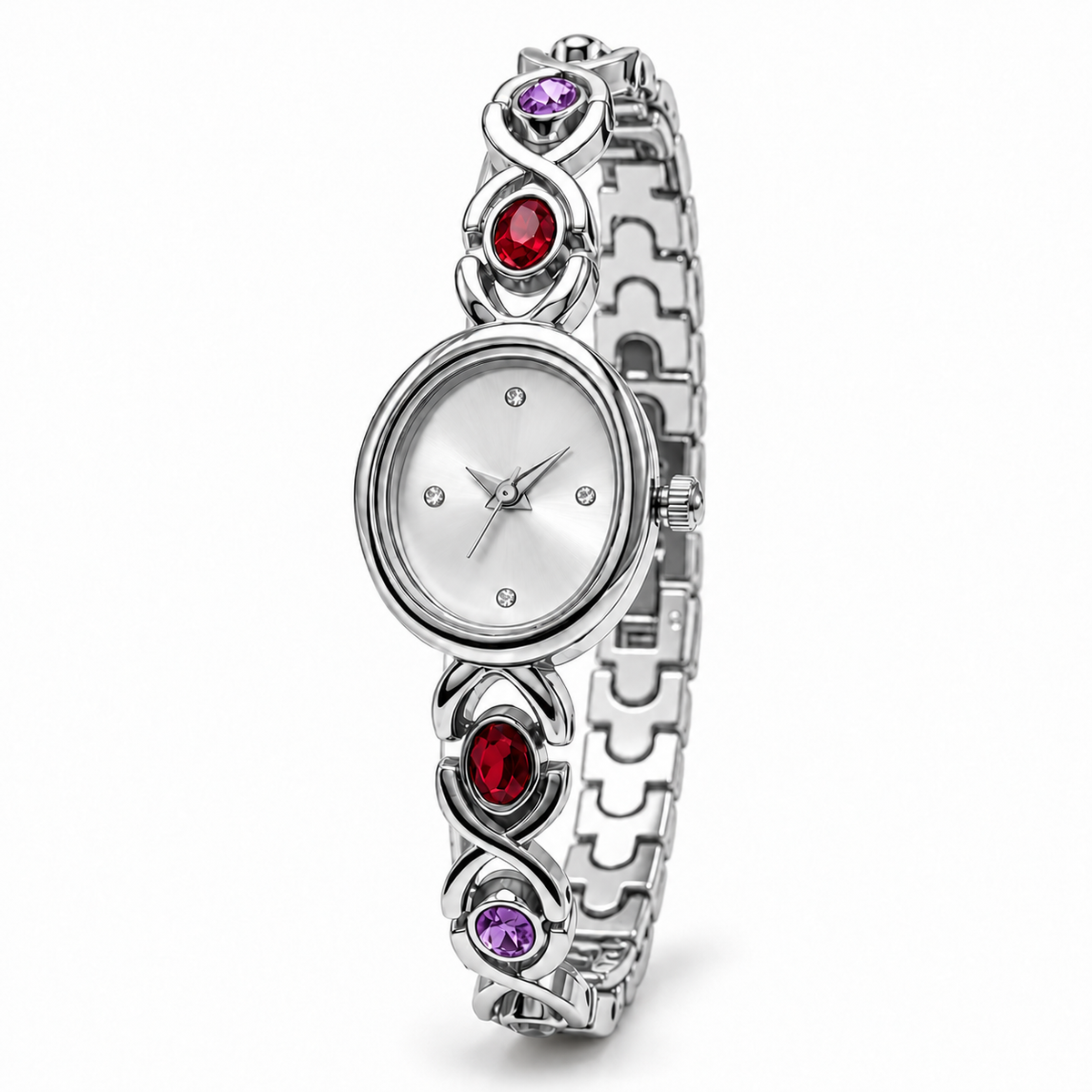 Arianna Horloge - Zilver / Wit