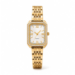 Aven Horloge - Goud / Wit