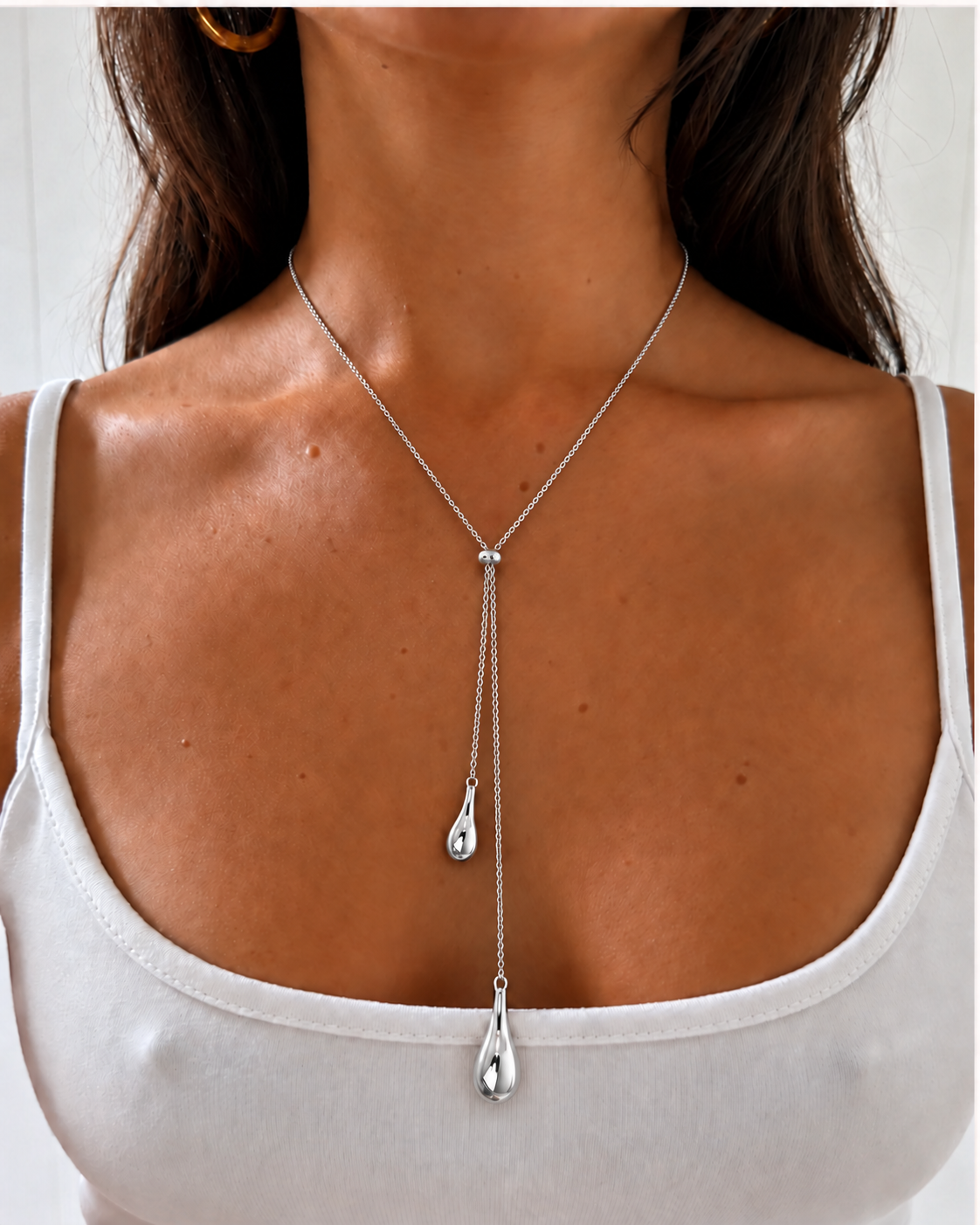 Livia Druppelketting – Zilver