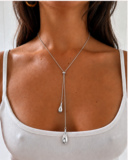 Livia Druppelketting – Zilver