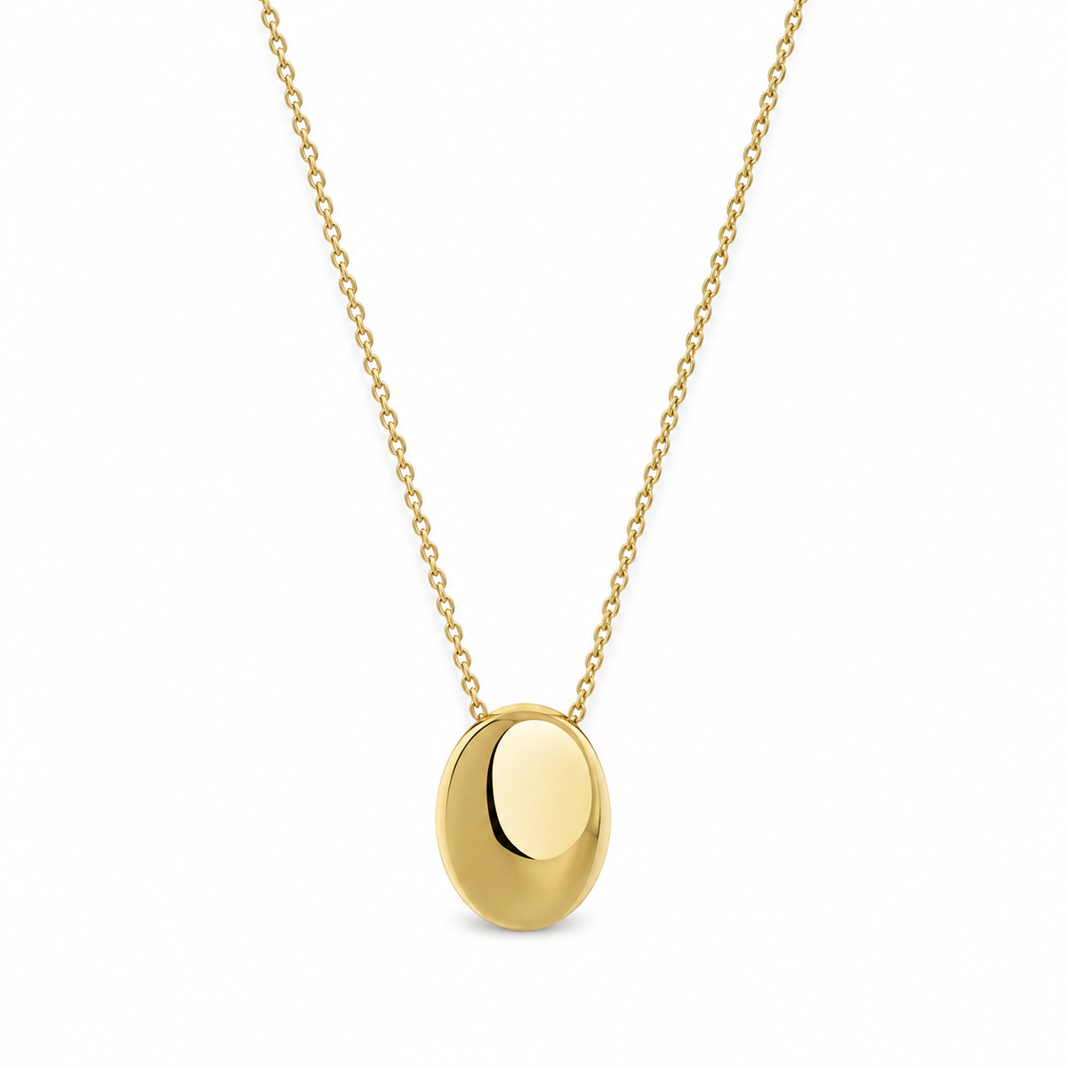 Viona Oval Ketting – Goud