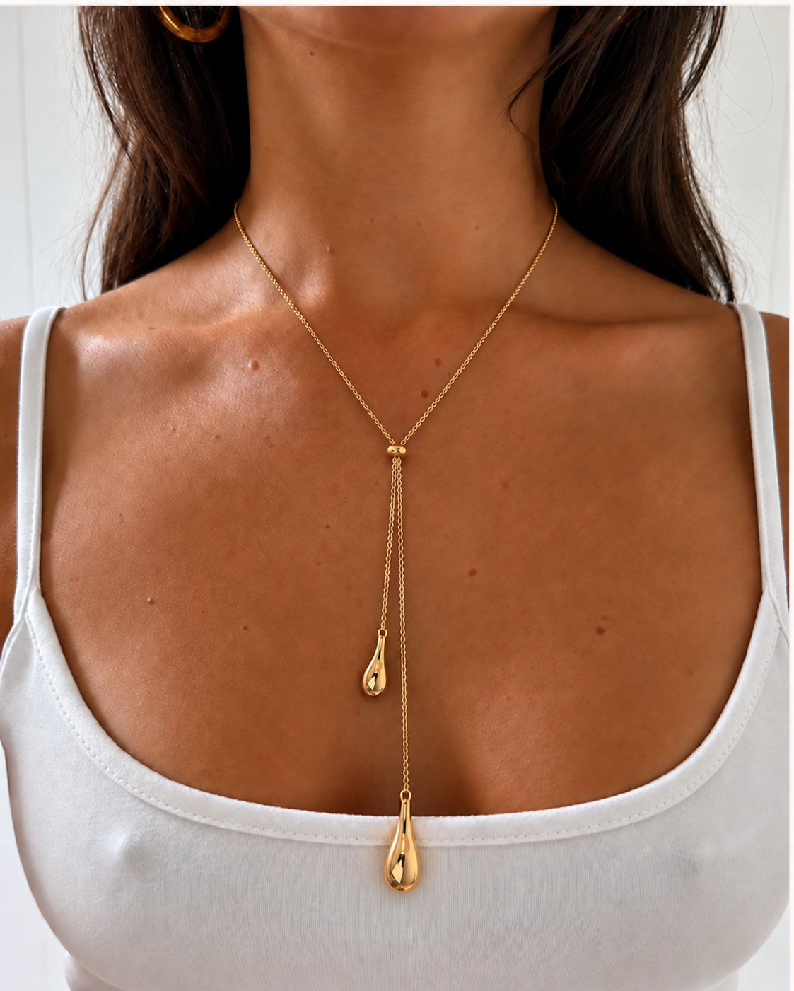 Livia Druppelketting – Goud