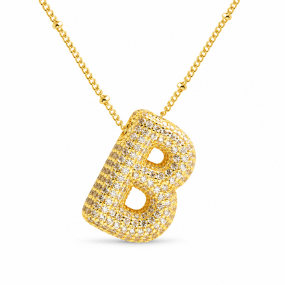 Stevige Letterketting - Goud