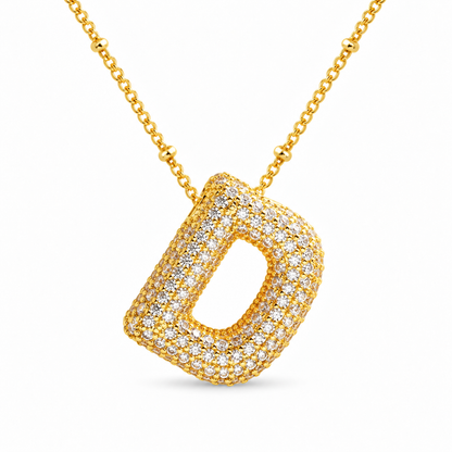 Stevige Letterketting - Goud