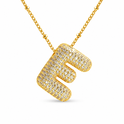 Stevige Letterketting - Goud