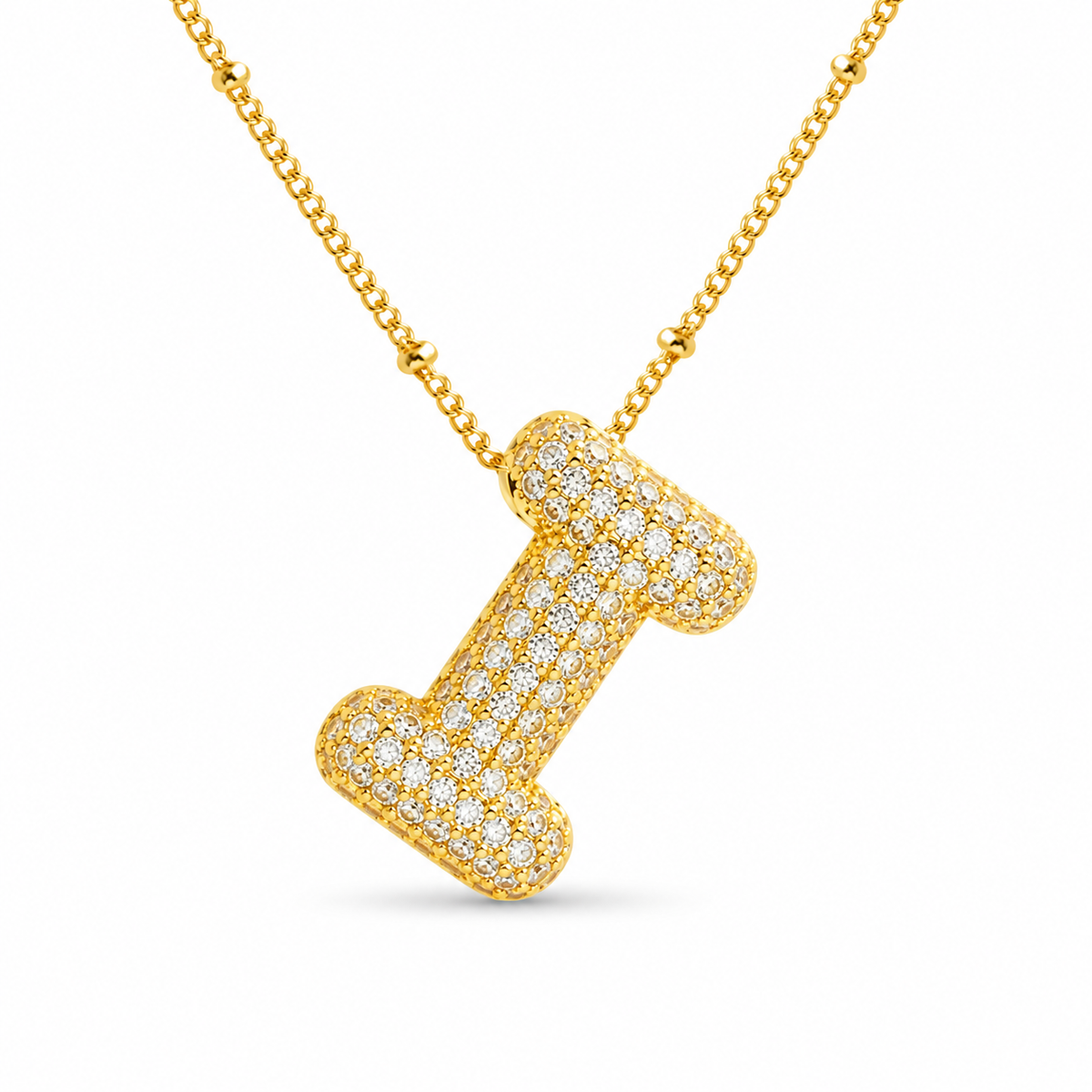 Stevige Letterketting - Goud
