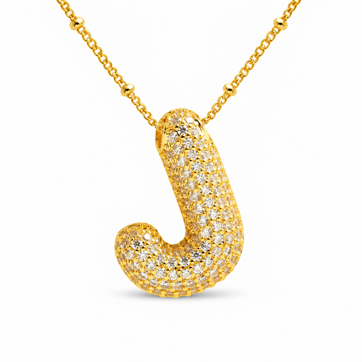 Stevige Letterketting - Goud