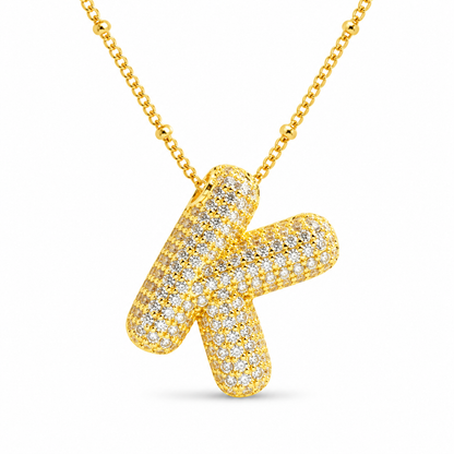 Stevige Letterketting - Goud