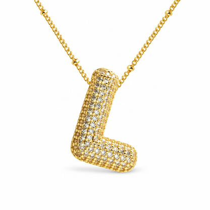 Stevige Letterketting - Goud