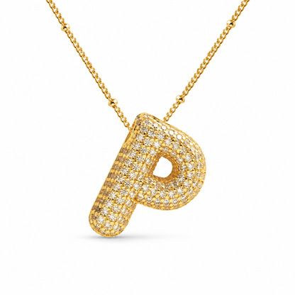 Stevige Letterketting - Goud