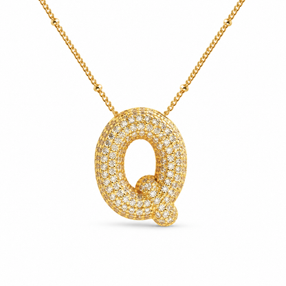 Stevige Letterketting - Goud