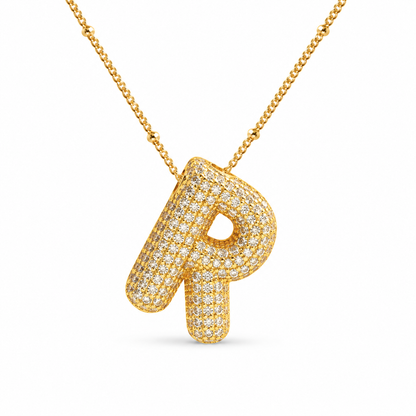Stevige Letterketting - Goud