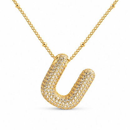 Stevige Letterketting - Goud