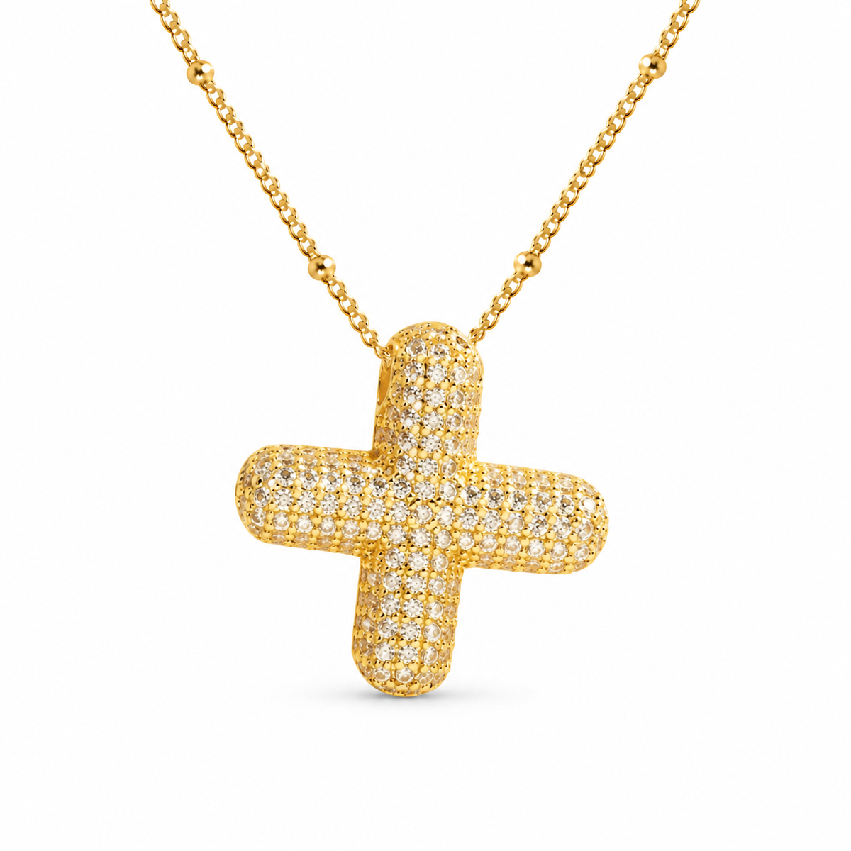Stevige Letterketting - Goud