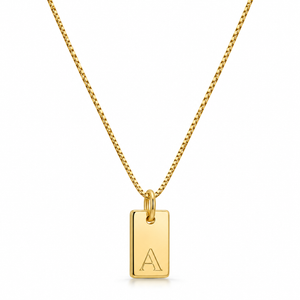 Platte Ketting - Goud