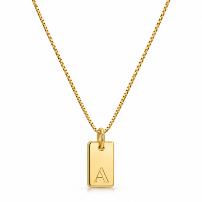 Platte Ketting - Goud