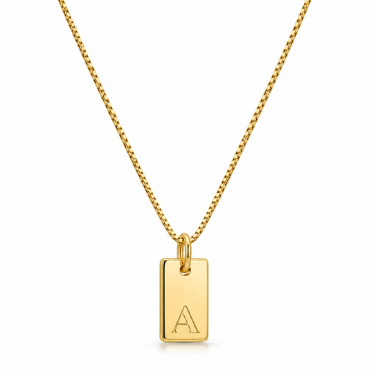 Platte Ketting - Goud