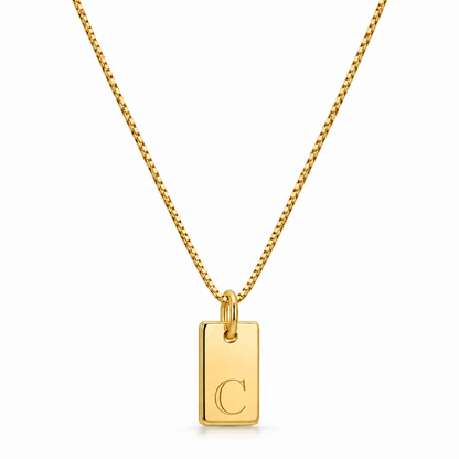 Platte Ketting - Goud