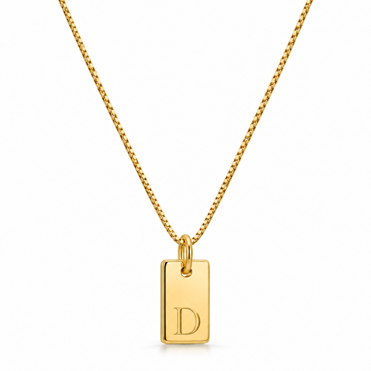 Platte Ketting - Goud