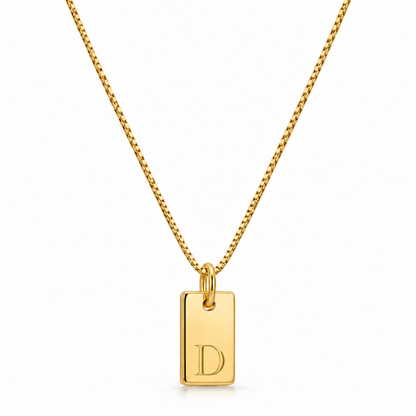 Platte Ketting - Goud
