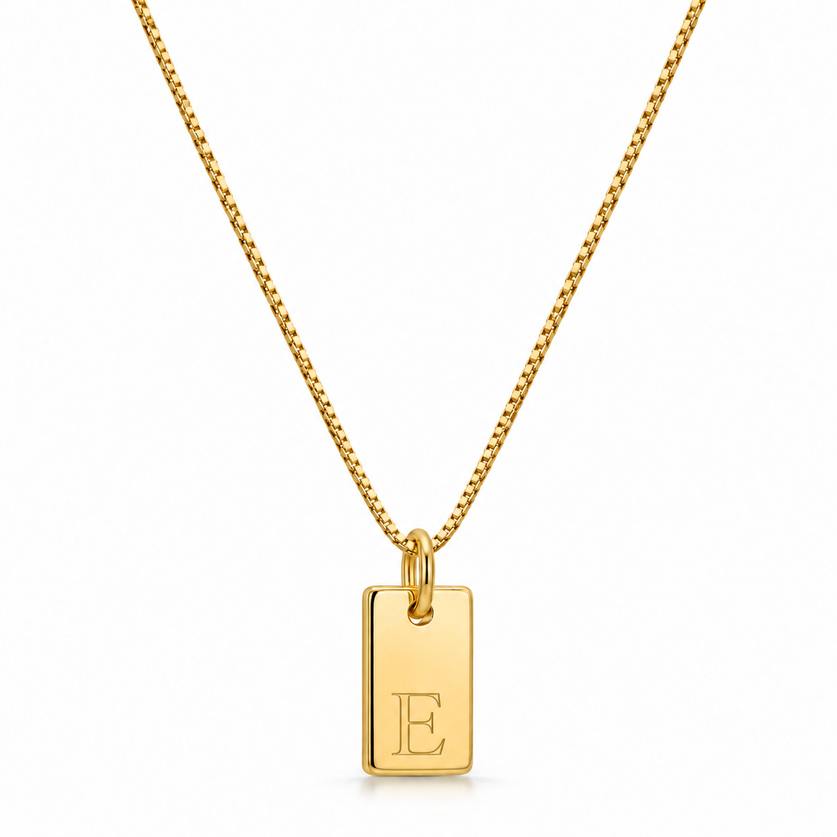Platte Ketting - Goud