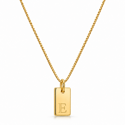 Platte Ketting - Goud