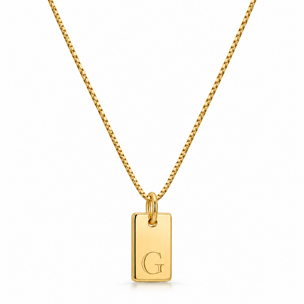 Platte Ketting - Goud