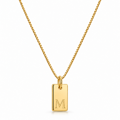 Platte Ketting - Goud