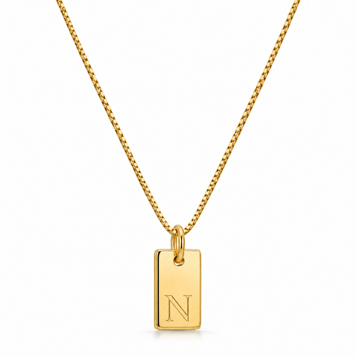 Platte Ketting - Goud