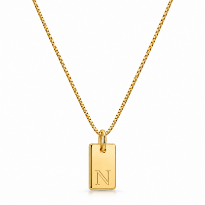 Platte Ketting - Goud