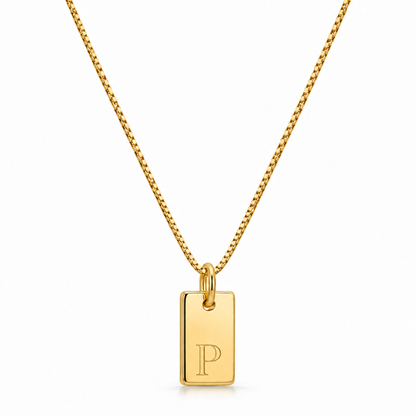 Platte Ketting - Goud
