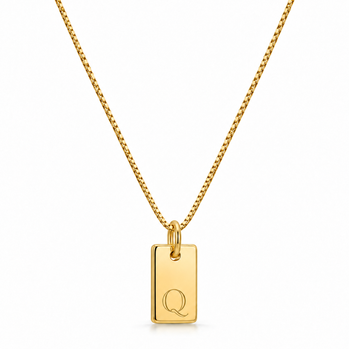 Platte Ketting - Goud