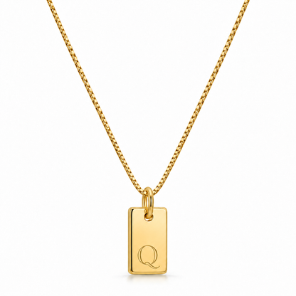 Platte Ketting - Goud